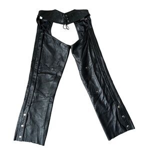 Black Leather Women's Pants